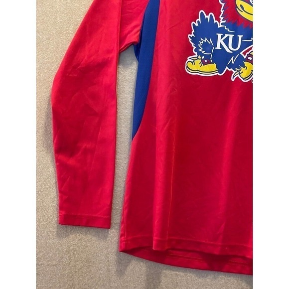 KU Jayhawks Shirt Men's Large Long Sleeve - Picture 3 of 12